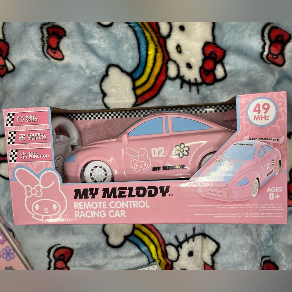 Sanrio Hello Kitty and Friends My Melody Pink Remote Control Racing Car NEW NWT